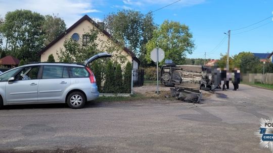 10 zdarzeń drogowych w powiecie ciechanowskim jednego dnia