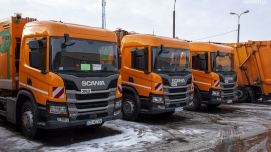 3 nowe ekologiczne śmieciarki w taborze PUK