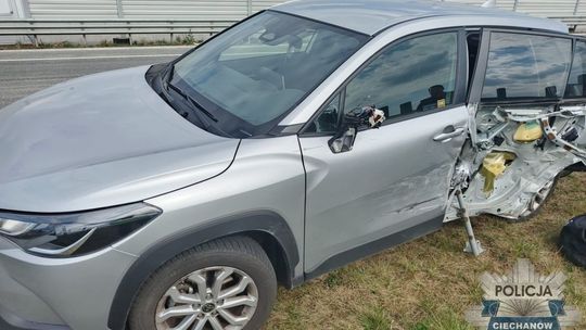 65-latek jechał pod prąd i spowodował kolizję