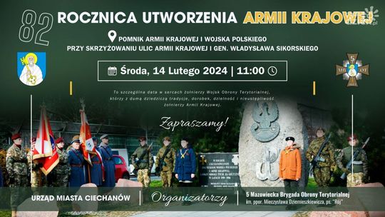 82 rocznica utworzenia Armii Krajowej. W Ciechanowie pamiętają