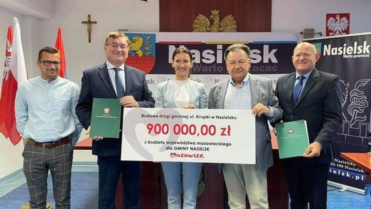 900 tys. zł od samorządu Mazowsza dla gminy Nasielsk