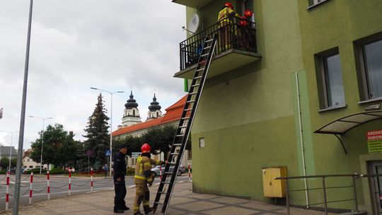 Akcja strażaków w centrum Mławy