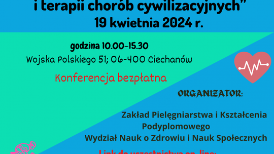Aktywność fizyczna jako klucz do zdrowia - Bezpłatna konferencja naukowa w Ciechanowie