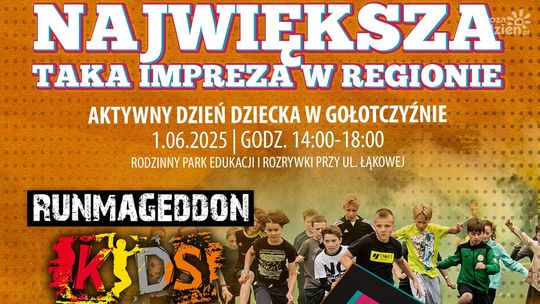 Aktywny Dzień Dziecka w Gołotczyźnie! Runmageddon Kids i Bitwa Kolorów czekają – także na dzieci z Ciechanowa