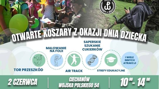 Aktywny Dzień Dziecka z terytorialsami – atrakcje w ciechanowskich koszarach