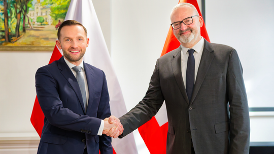 Ambasador Szwajcarii na inauguracji projektu w Ciechanowie