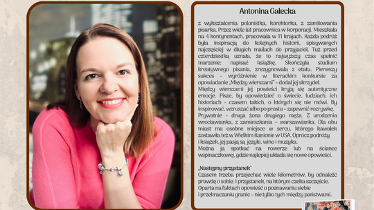 Antonina Gałecka będzie gościem MBP w Ciechanowie. Spotkanie z pisarką już 28 stycznia