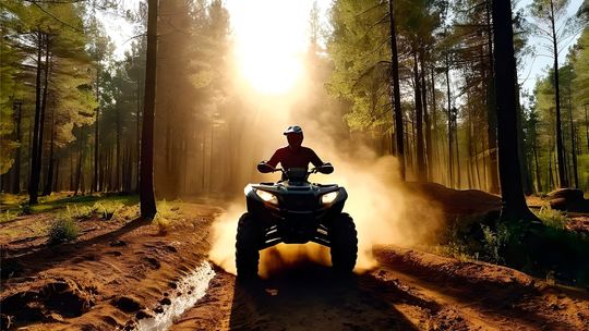 Atakował policjanta quadem, potem schował się za kominem. 46-latek z zarzutami