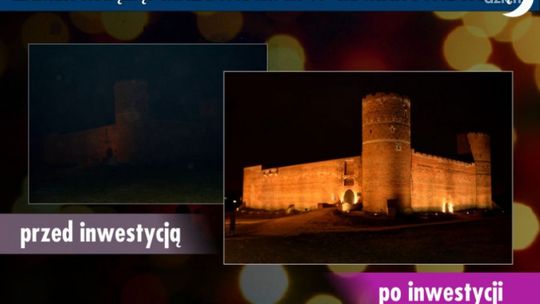 Awaria oświetlenia zamku w Ciechanowie