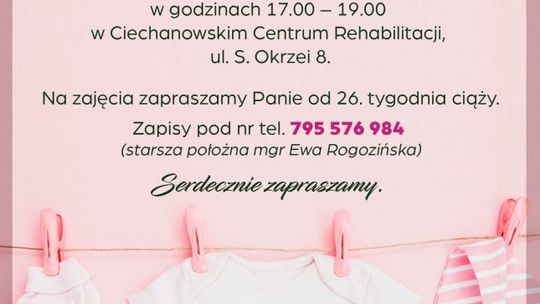 Bezpłatna szkoła rodzenia w Ciechanowie przyjmuje zapisy dla przyszłych mam i tatusiów