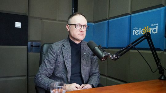 Wójt Piotr Czyżyk w studiu Radia Rekord