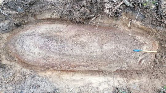 Bomba lotnicza znaleziona pod Ciechanowem
