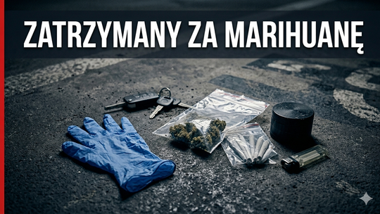 Ciechanów: 39-latek miał marihuanę ukrytą w rękawiczce