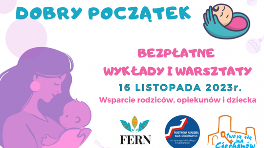 Ciechanów. Bezpłatne wykłady i warsztaty dla osób opiekujących się małymi dziećmi