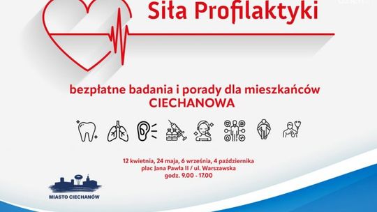 Ciechanów promuje zdrowie – bezpłatne badania i porady medyczne na czterech wydarzeniach w 2025 roku