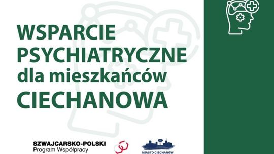 Ciechanów stawia na zdrowie psychiczne. Ruszyły zapisy na bezpłatne wizyty u psychiatry