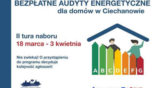 Ciechanów. Trwa II tura naboru na bezpłatne audyty energetyczne budynków