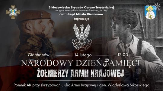 Ciechanów uczci Narodowy Dzień Pamięci Żołnierzy Armii Krajowej