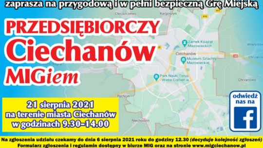 Ciechanowski MIG zaprasza na grę terenową!