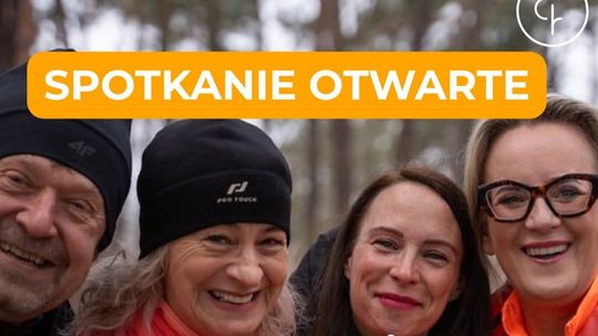 Plakat zapraszający na spotkanie otwarte w sprawie utworzenia lokalizacji parkrun w Ciechanowie