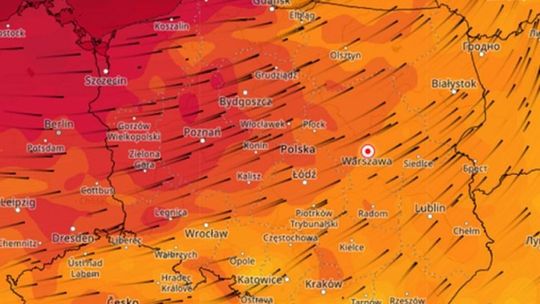 Cyklon zbliża się do Mazowsza. Wiatr w porywach do 100 km/h
