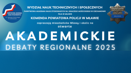 Debata w Mławie - policja i nauka razem dla bezpieczeństwa lokalnego i lepszego transportu