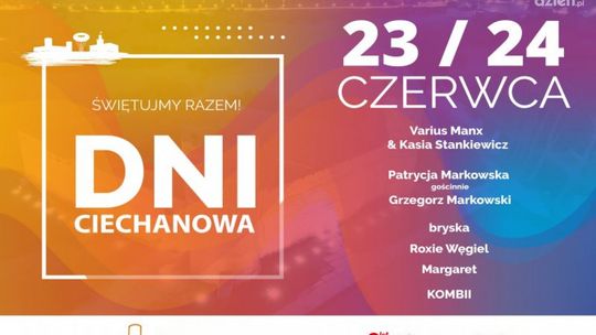 Dni Ciechanowa - 7 koncertów, nagrody dla uczniów i smakołyki