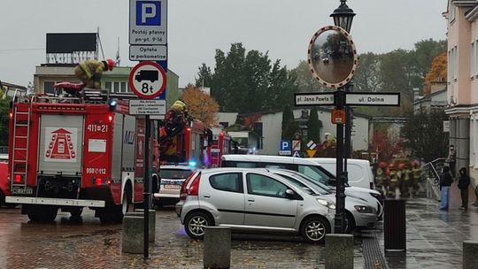 Straz Pożarna w akcji ratunkowej przygniecionych robotników