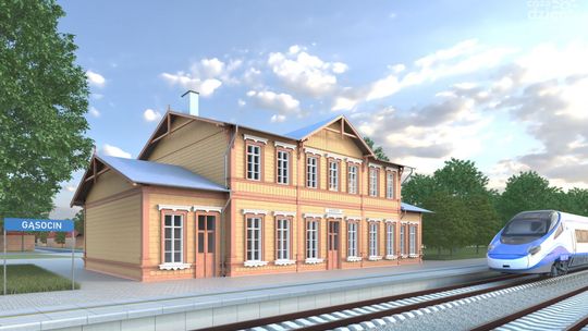 Dworzec kolejowy w Gąsocinie przejdzie kompleksową modernizację z uwzględnieniem zabytkowego charakteru