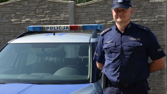 Dzielnicowy z Wieczfni Kościelnej uratował życie 63-latka