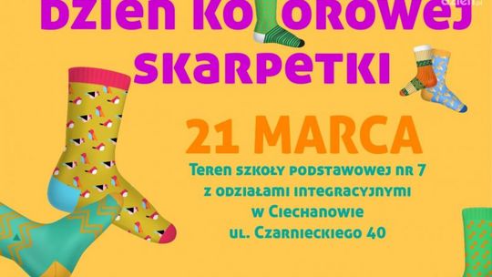 „Dzień kolorowej skarpetki” w Ciechanowie