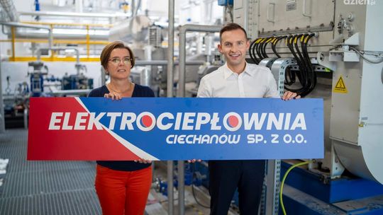 Elektrociepłownia Ciechanów już działa. Zapłacimy mniej za ciepło, wraca pełne oświetlenie miasta