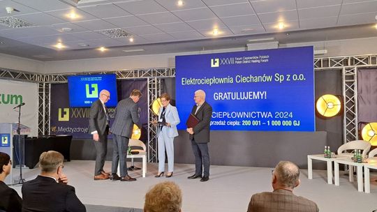 Elektrociepłownia Ciechanów z Laurem Ciepłownictwa 2024