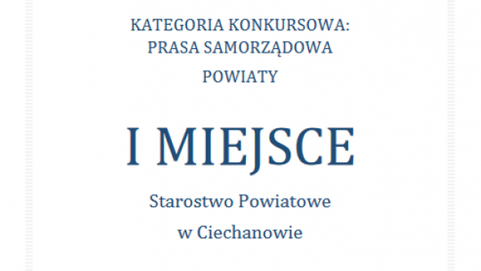 "Gazeta Urzędowa" na podium!