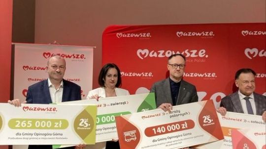 Gmina Opinogóra Górna: Inwestycje i modernizacje dzięki dofinansowaniu z budżetu Samorządu Województwa Mazowieckiego