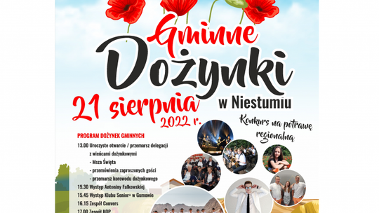 Gminne, ciechanowskie dożynki odbędą się w Niestumiu. Wójt Marek Kiwit wraz ze swoimi pracownikami przygotowują je z rozmachem