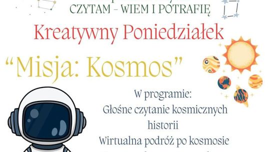 Gotowi na odliczanie? Miejska Biblioteka Publiczna w Ciechanowie zaprasza na „Misję: Kosmos”