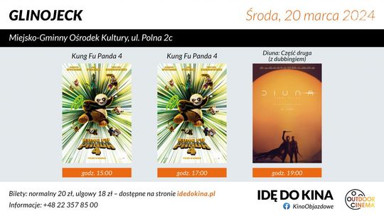 Idę do kina: Profesjonalne Kino Objazdowe w Glinojecku