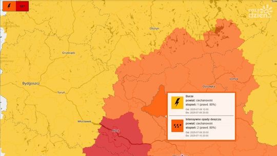 IMGW ostrzega: Nadchodzą burze, a po nich intensywne ulewy. Wydano alert 2. stopnia