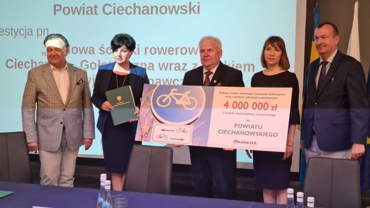 Inwestycje w subregionie ciechanowskim, powstanie m.in. ścieżka rowerowa do Gołotczyzny