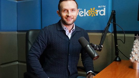 Krzysztof Kosiński w studiu Radia Rekord