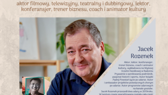 Jacek Rozenek w Krzywej Hali. Spotkanie autorskie o sile, chorobie i walce o życie