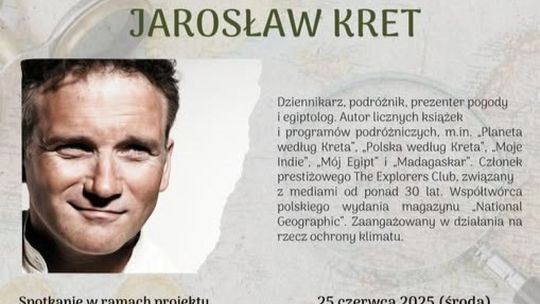 Jarosław Kret przyjedzie do Ciechanowa. Będzie gościem biblioteki
