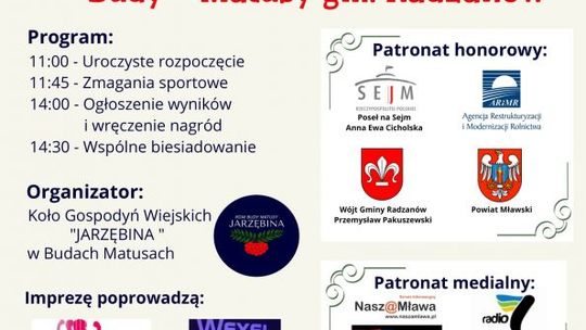 Koła Gospodyń Wiejskich będą rywalizować w Budach - Matusach