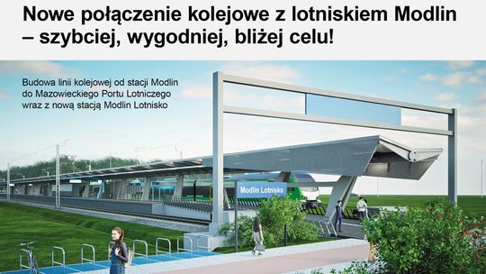 Wizualizacja stacji Modlin Lotnisko
