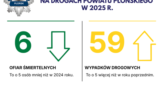 KPP w Płońsku podsumowała rok na drogach