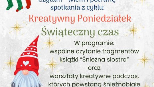 Kreatywny Poniedziałek w Ciechanowie - wykonaj własną choinkę!