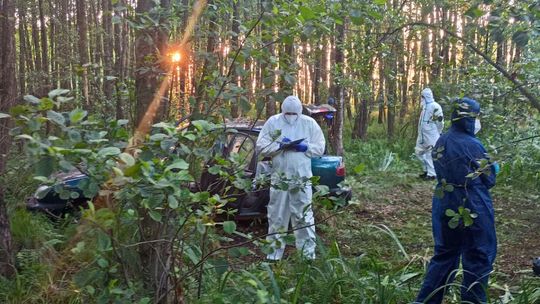 Makabryczne odkrycie w lesie. Ciała zaginionych mieszkańców Karolewa znaleziono w bagnie
