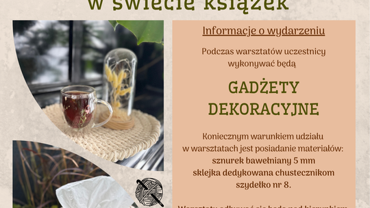 Plakat zachęcający do udziału w warsztatach