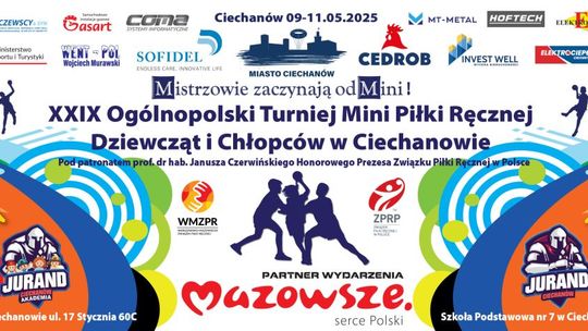 Mistrzowie zaczynają od Mini! Wielki turniej piłki ręcznej dzieci i młodzieży zagości w Ciechanowie